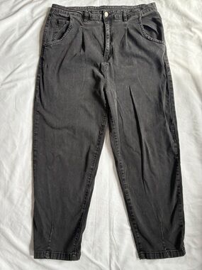 Black Denim Ankle Jeans Size 2XL